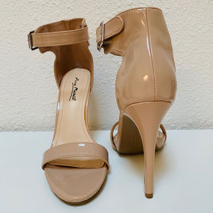 Anne Michelle Nude Strappy Heels  Size: 7 1/2